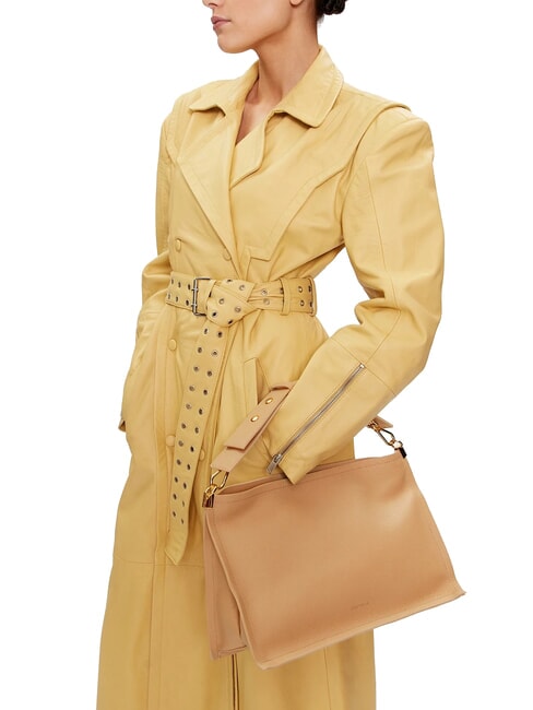 SNIP Umhängetasche aus gehämmertem Leder fre.beige/sunri - Damentaschen