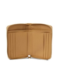 COCCINELLE METALLIC SOFT metallic soft portafoglio pelle martellata Geldbörse mit umlaufendem Reißverschluss frisches Beige - Brieftaschen Damen - 2