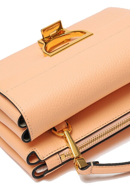 ARLETTIS Minitasche aus strukturiertem Leder Sonnenaufgang - Damentaschen