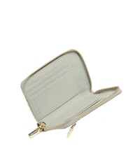 COCCINELLE METALLIC SOFT metallic soft portafoglio pelle martellata Geldbörse mit umlaufendem Reißverschluss - Brieftaschen Damen