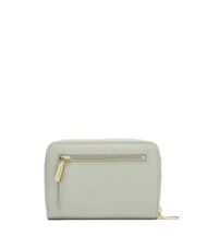 COCCINELLE METALLIC SOFT metallic soft portafoglio pelle martellata Geldbörse mit umlaufendem Reißverschluss Seladongrün - Brieftaschen Damen - 3