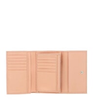 COCCINELLE METALLIC SOFT Bifold-Brieftasche aus gehämmertem Leder Sonnenaufgang - Brieftaschen Damen - 2