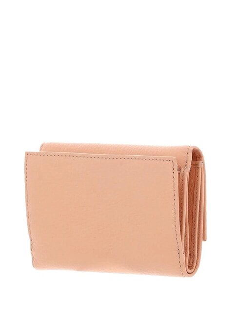 METALLIC SOFT Bifold-Brieftasche aus gehämmertem Leder Sonnenaufgang - Brieftaschen Damen