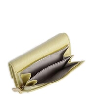 COCCINELLE METALLIC SOFT Bifold-Brieftasche aus gehämmertem Leder Kalkwäsche - Brieftaschen Damen - 2