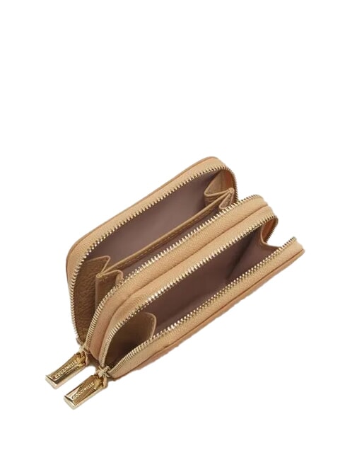 METALLIC SOFT  Kleine Geldbörse mit Rundum-Reißverschluss frisches Beige - Brieftaschen Damen