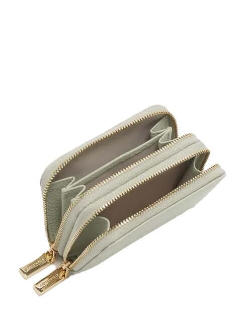 METALLIC SOFT  Kleine Geldbörse mit Rundum-Reißverschluss Seladongrün - Brieftaschen Damen