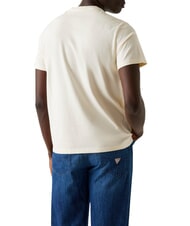 GUESS BOX LOGO T-Shirt mit gesticktem Logo Perlweiß - Herren-T-Shirts - 2