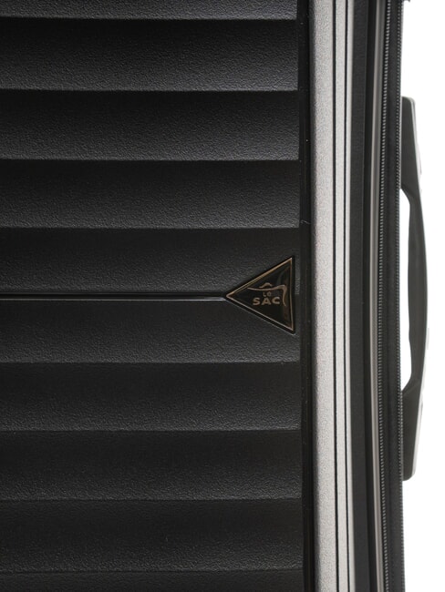 AIR FLOW Mittelgroßer erweiterbarer Trolley Schwarz - Harte Trolleys