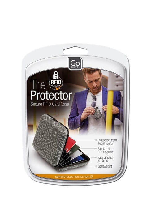GO  Starrer RFID-blockierender Kartenhalter Schwarz - Reisezubehör