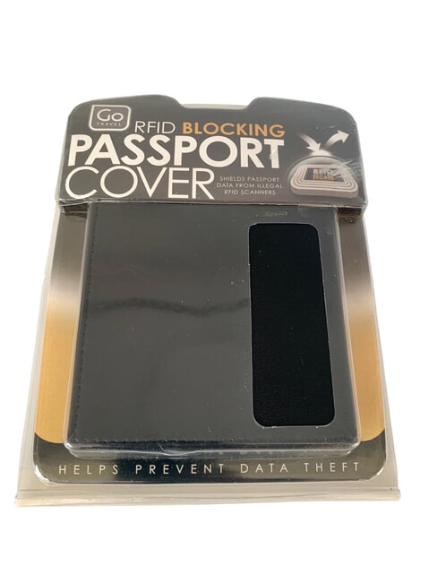 GO  Reisepasshülle aus Leder Schwarz - Reisezubehör