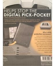 GO TRAVEL GO  Reisepasshülle aus Leder Schwarz - Reisezubehör - 4