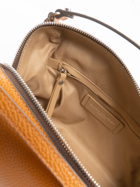 ALIFA Ledertasche mit Schultergurt Flocken - Damentaschen