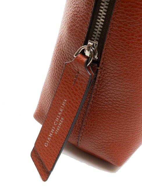 ALIFA Ledertasche mit Schultergurt ziegelrot - Damentaschen