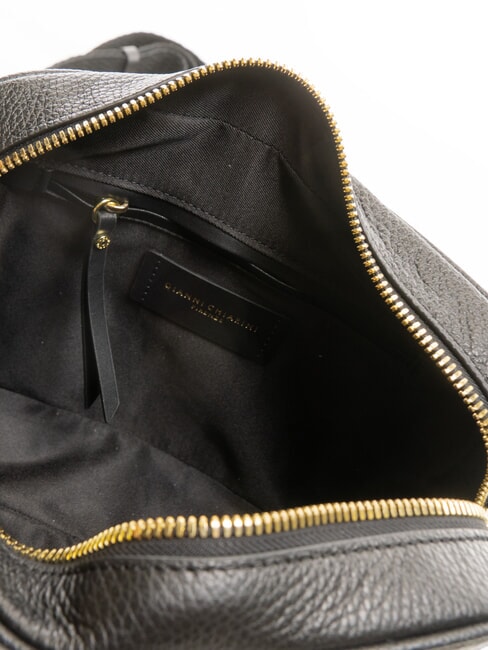 NINA Kameratasche aus Leder Schwarz - Damentaschen