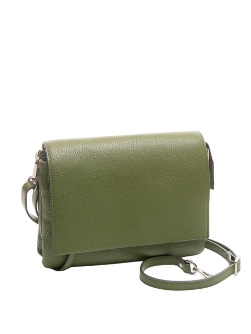 THREE Umhängetasche aus Leder tiefes Feuer - Damentaschen