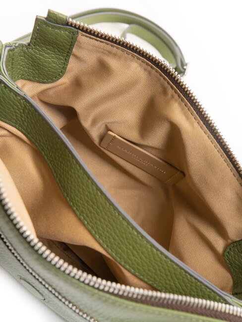 THREE Umhängetasche aus Leder tiefes Feuer - Damentaschen