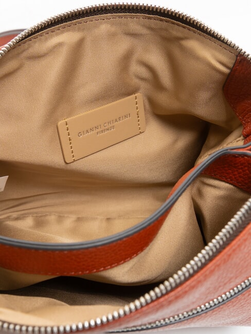 THREE Umhängetasche aus Leder ziegelrot - Damentaschen