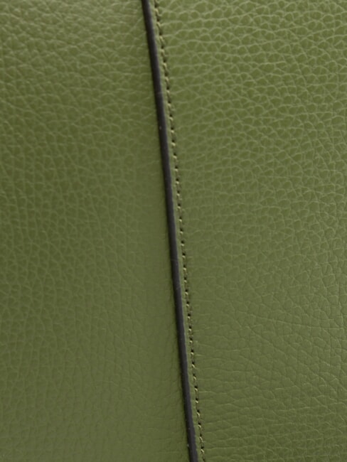 HELENA ROUND Kleine Umhängetasche aus Leder tiefes Feuer - Damentaschen