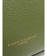 GIANNI CHIARINI HELENA ROUND Kleine Umhängetasche aus Leder tiefes Feuer - Damentaschen - 5