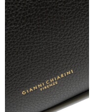 GIANNI CHIARINI HELENA ROUND Kleine Umhängetasche aus Leder Schwarz - Damentaschen - 4