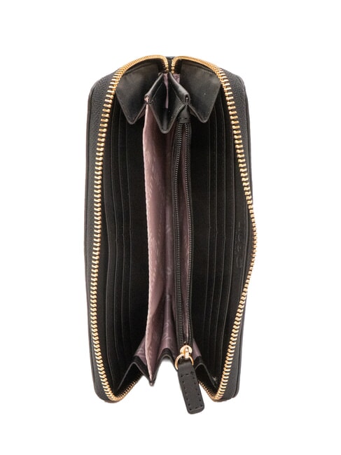 CALIWEN Große Geldbörse mit Rundum-Reißverschluss SCHWARZ - Brieftaschen Damen