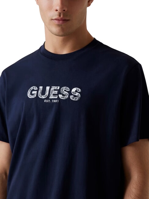 BSC EMBROIDERY LOGO Baumwoll-T-Shirt mit gesticktem Logo Smart Blue Multi - Herren-T-Shirts