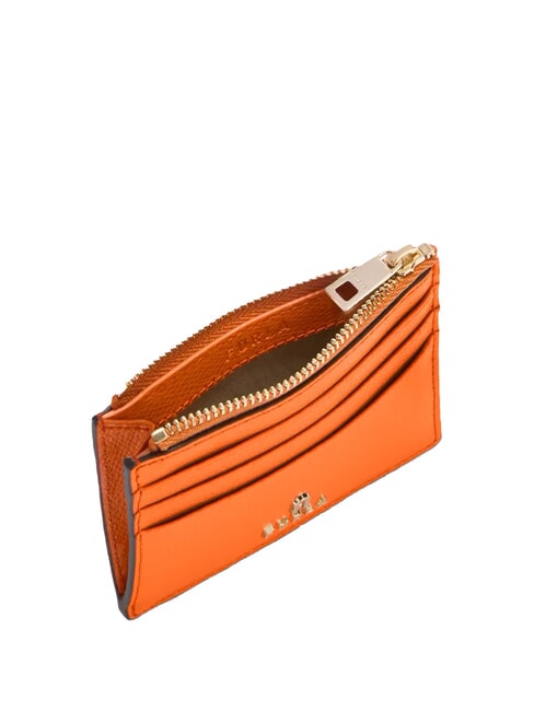 CAMELIA Kartenetui/Geldbörse aus Leder Paprika - Brieftaschen Damen