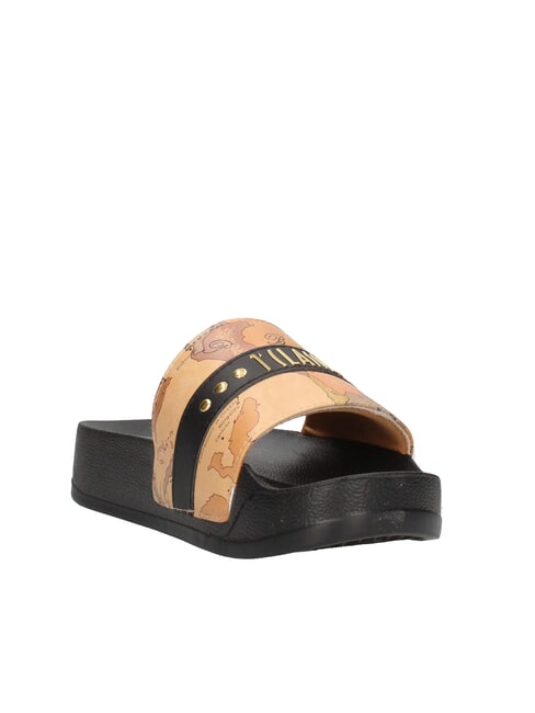 GEO  Hausschuhe Geobeige/Schwarz - Damenschuhe