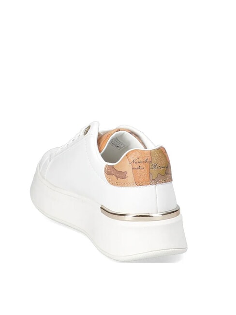 GEO JR Hohe Sneakers mit seitlichem Logo Weiß / Geo-Beige - Damenschuhe