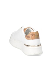 ALVIERO MARTINI PRIMA CLASSE GEO JR Hohe Sneakers mit seitlichem Logo Weiß / Geo-Beige - Damenschuhe - 5