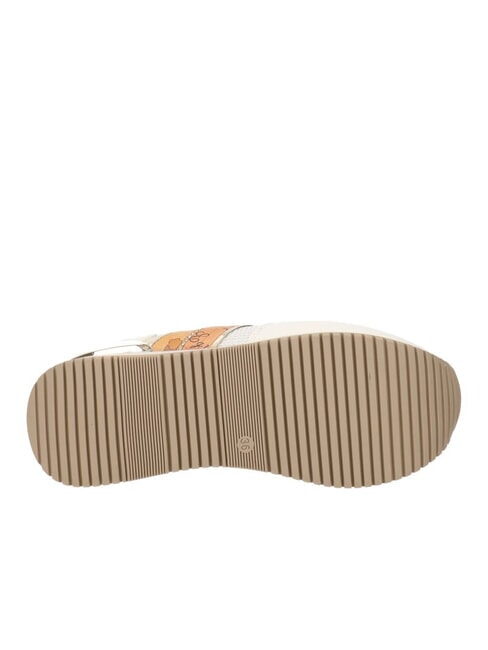 GEO JR Plateau-Sneaker Wei&szlig; / Geo-Beige - Damenschuhe
