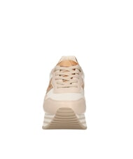 ALVIERO MARTINI PRIMA CLASSE GEO JR Plateau-Sneaker Sand/Geo-Beige - Damenschuhe - 5