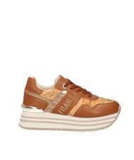 ALVIERO MARTINI PRIMA CLASSE GEO JR Plateau-Sneaker mit seitlichem Logo Leder / Geobeige - Damenschuhe - 2