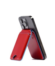 PIQUADRO BLUE SQUARE MagSafe-Kartenhalter mit Tracker ROT - Brieftaschen Herren - 3
