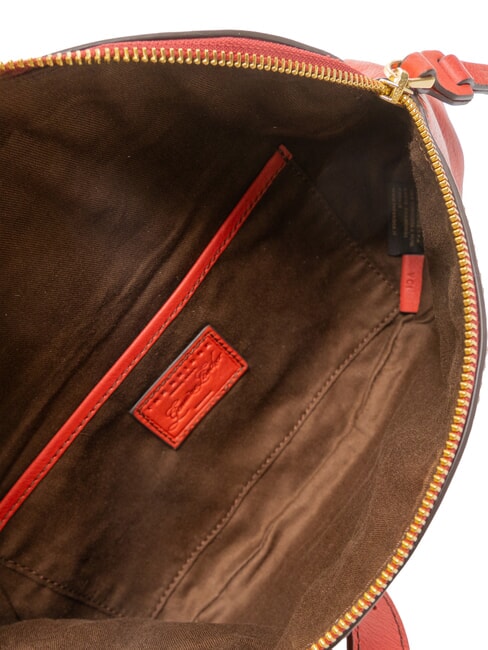 MARGHERITA  Gürteltasche aus Leder Johannisbeere / Gold - Damentaschen