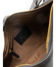 THE BRIDGE DOMITILLA  Umhängetasche, Leder Schwarzes Gold - Damentaschen - 4