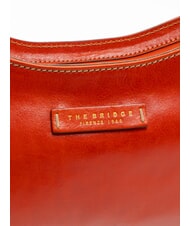 THE BRIDGE GIORGIA Umh&auml;ngetasche aus Leder gebranntes Orange abb. Gold - Damentaschen - 3