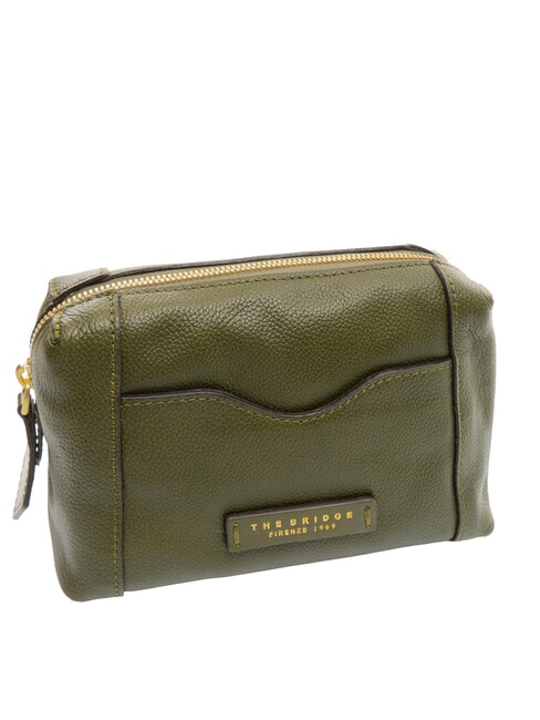 GEMMA  Kosmetiktasche aus Leder Thymian abb gold - Beauty-Case