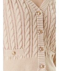 GUESS GISELLE Zopfmuster-Cardigan mit Knöpfen Creme verschwinden - Damenpullover - 4