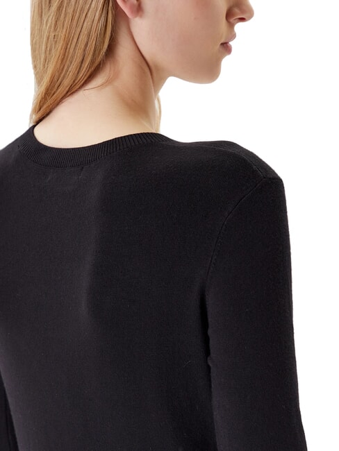 KIARA TRIANGLE LOGO Rundhalspullover mit Strasssteinen jetbla - Damenpullover