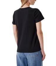 GUESS FLOWER BLING T-Shirt mit Druck und Applikation - T-Shirts und Tops für Damen