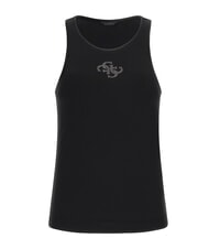 GUESS NEW SL ROUND GUENDALINA 4G-Tanktop mit Strass-Logo jetbla - T-Shirts und Tops für Damen - 4