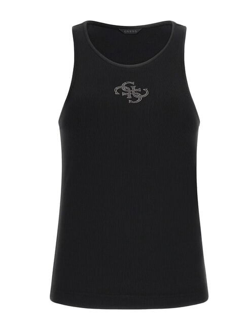 NEW SL ROUND GUENDALINA 4G-Tanktop mit Strass-Logo jetbla - T-Shirts und Tops für Damen