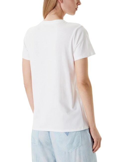 FLOWER BLING T-Shirt mit Druck und Applikation purweiß - T-Shirts und Tops für Damen