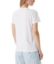 GUESS FLOWER BLING T-Shirt mit Druck und Applikation purweiß - T-Shirts und Tops für Damen - 2