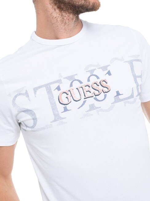 CHEST BOX Baumwoll-T-Shirt mit Aufdruck purweiß - Herren-T-Shirts