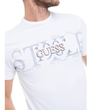 GUESS CHEST BOX Baumwoll-T-Shirt mit Aufdruck purweiß - Herren-T-Shirts - 3
