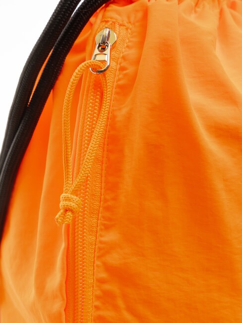 NYLON Rucksack mit Kordelzug fluoreszierendes Orange - Rucksäcke für Schule &amp; Freizeit
