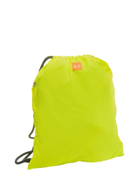 NYLON Rucksack mit Kordelzug fluoreszierendes Gelb - Rucksäcke für Schule &amp; Freizeit