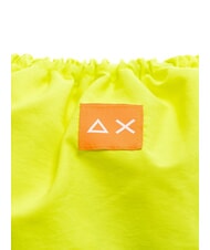 SUN68 NYLON Rucksack mit Kordelzug fluoreszierendes Gelb - Rucksäcke für Schule &amp; Freizeit - 3